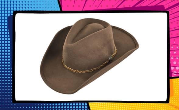 Rawhide Buffalo Fur Felt Western Hat