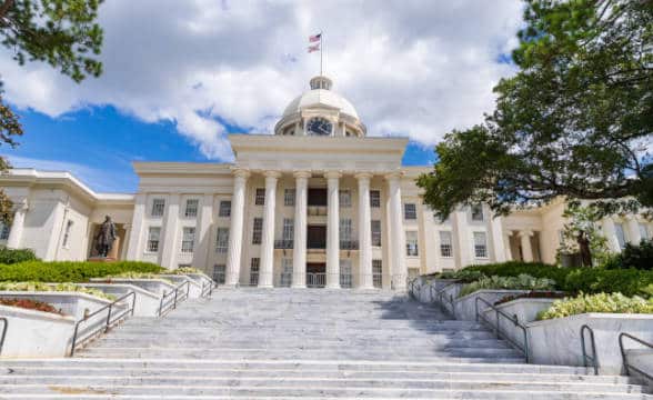 the-alabama-state-capitol-shot-during-the-day-from-the-base-of-the-staircase-leading-into-the-building