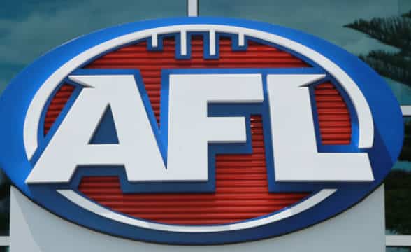 The official AFL logo in real life.