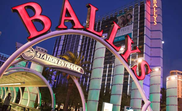 The entrance to one of Bally's Casino and Hotel properties.