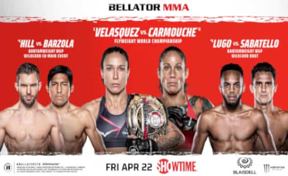 The featured image for the title Bellator 278 fight.