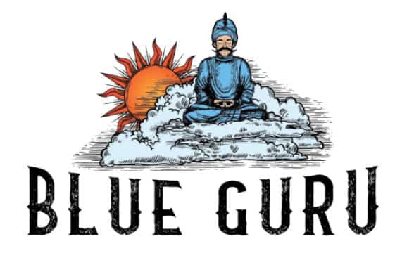 The official featured Blue Guru Games logo.