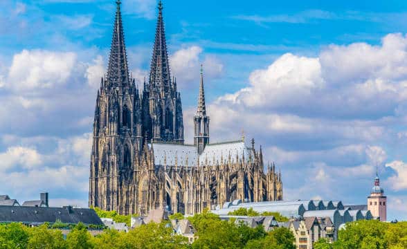 The famous Cathedral in Cologne, Germany.