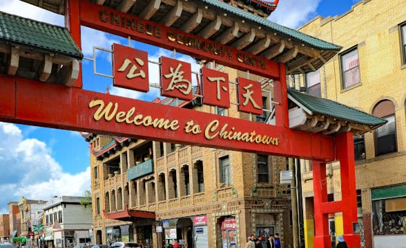 The Chinatown neighborhood in Chicago.