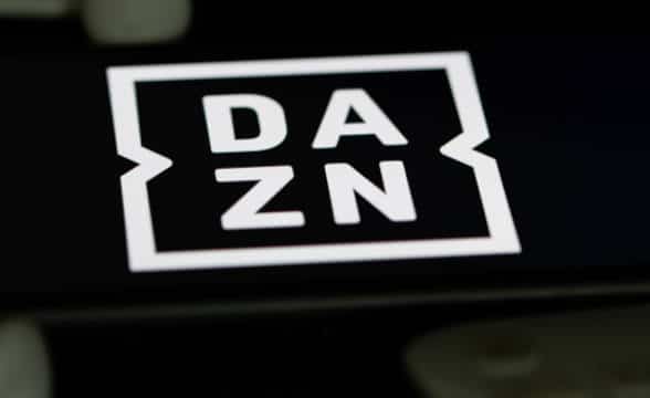 The featured logo of DAZN.