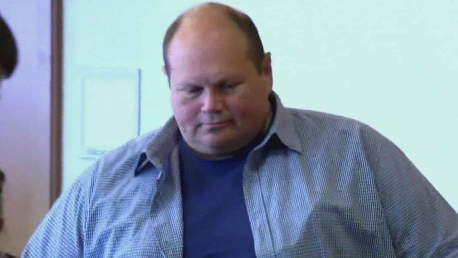 Eddie Tipton in court, a famed lottery fraudster.