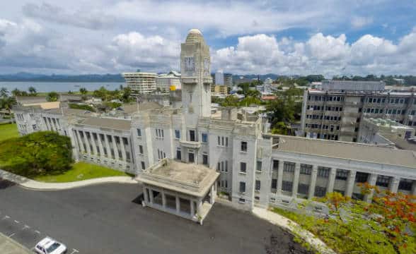 Fiji's official government building in Suva.