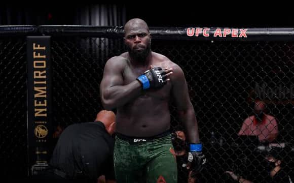 Jairzinho Rozenstruik in the UFC Apex ring.