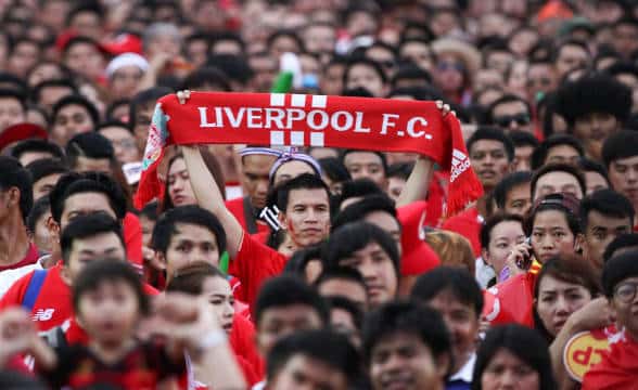 Liverpool FC fans in Thailand.