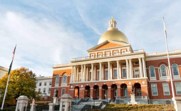 State House in Massachusetts during the day.