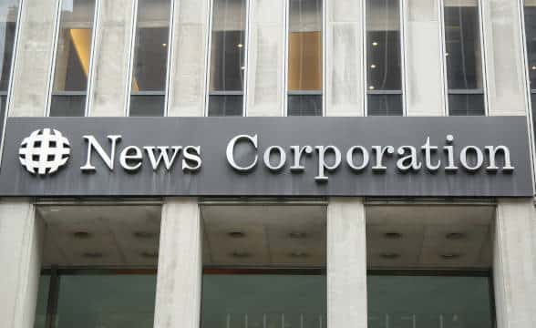 News Corporation's front office building in New York.