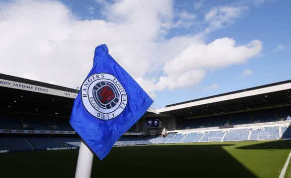 The Rangers FC official club flag.