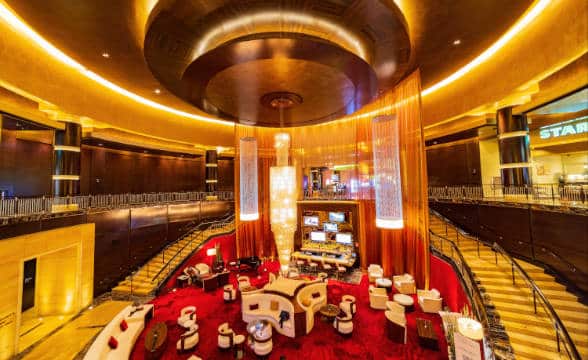 The interior of the Red Rock Casino and Spa.