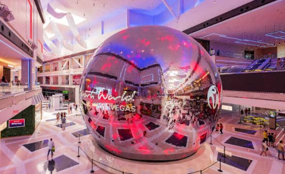 The interior of Resorts World in Las Vegas, Nevada.