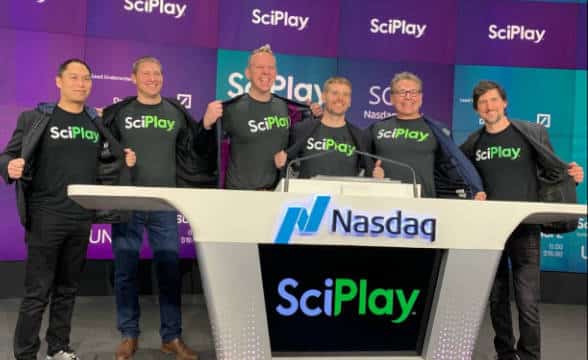 SciPlay's team on the occasion of the company's NASDAQ listing.