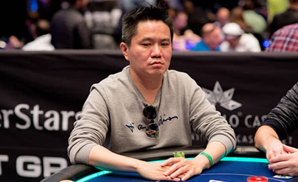 Stanley Choi playing at a poker table