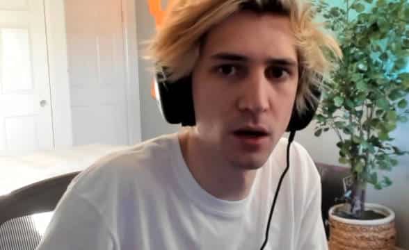 A snippet of xQc on Twitch.