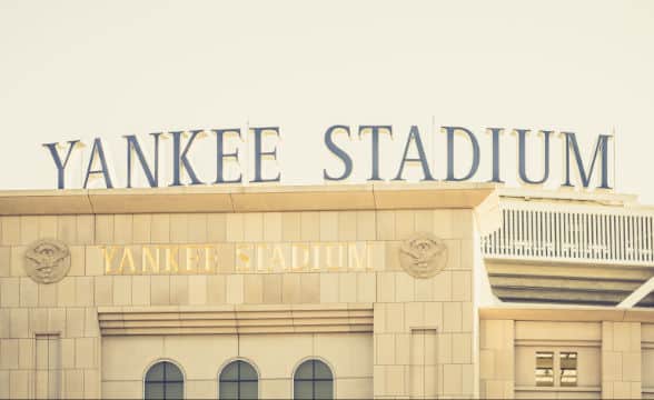 The Yankees Stadium in New York during the day.