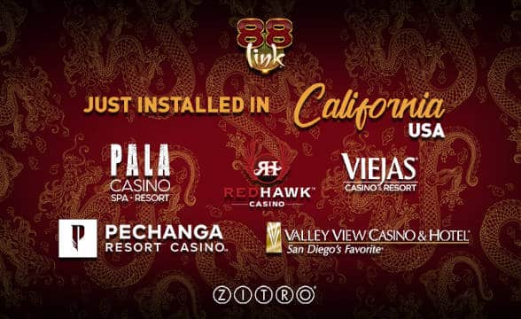 Zitro Digital's partnership with five Californian casinos.