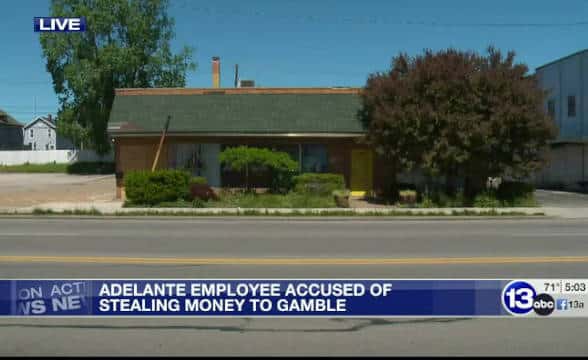 Adelante employee being reported on for stealing money to gamble.