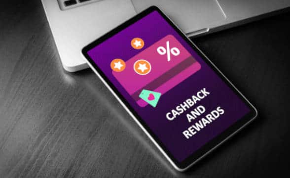 Cashback and reward programs on a smartphone.