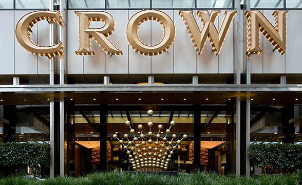 Crown Melbourne casino entrance