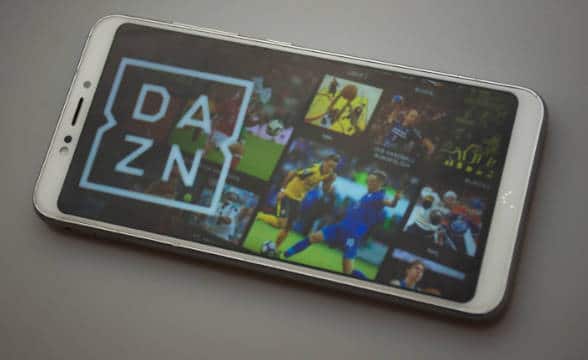 DAZN's sports streaming app.