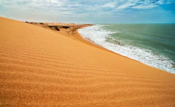 Sand dunes in La Guajira, Colombia.