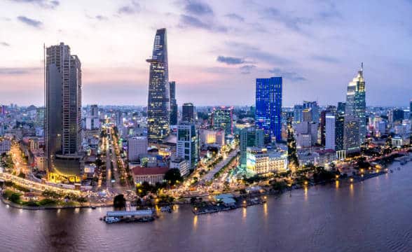 Ho Chi Minh City during the morning hours.