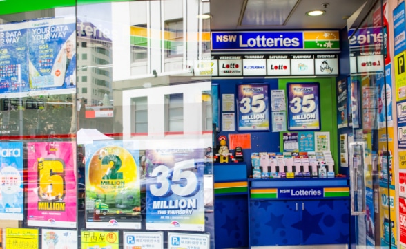 NSW lottery point of sale.