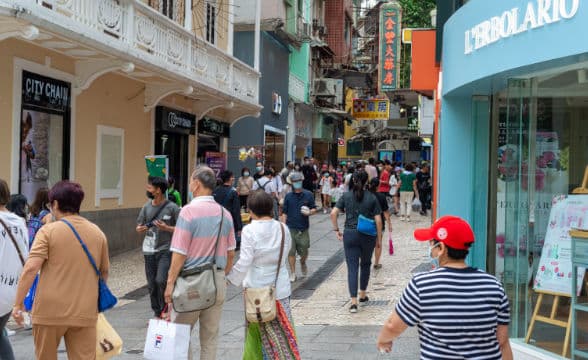 Macau's visitors enjoying Labor Day holiday.