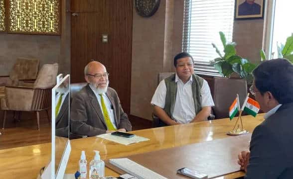 Meghalaya's chief minister's office meeting with people concerned about the proposed legalizaiton of gambling in Megahalaya.