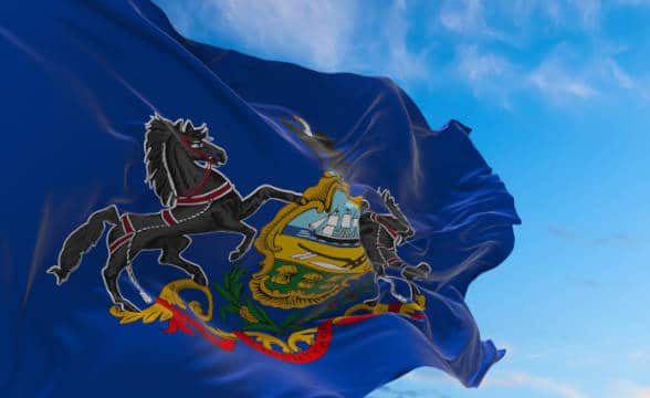 Pennsylvania's state flag.