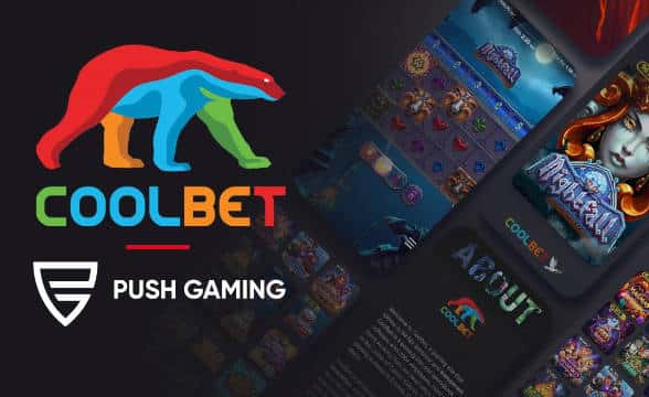 The featured image for the partnership between Push Gaming and Coolbet.