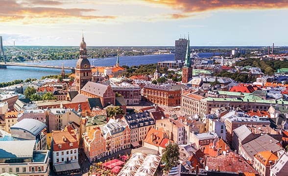 A view of Riga, capital of Latvia