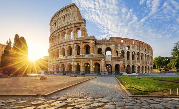 The Coliseum in Rome, Italy