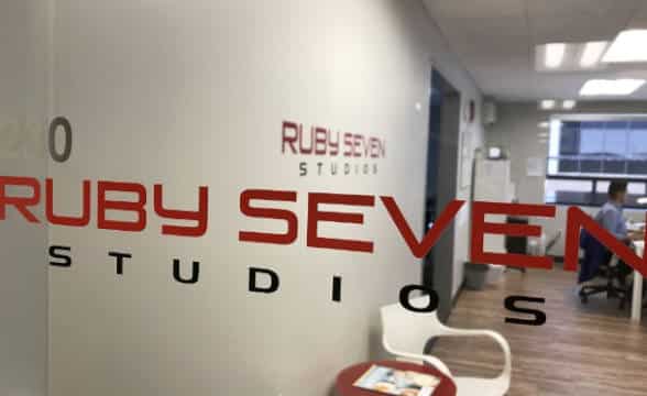 RubySeven's game development company for casino's office.