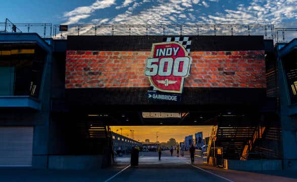 The Indy 500 raceway.