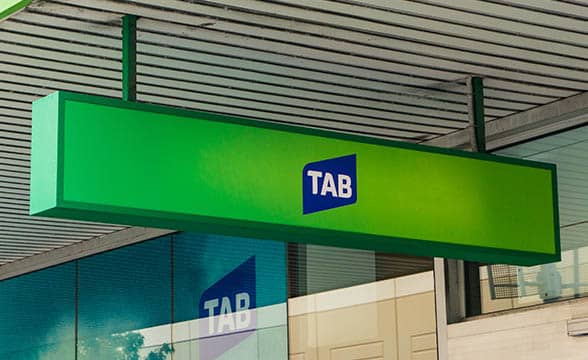 Tabcorp shop sign in Australia