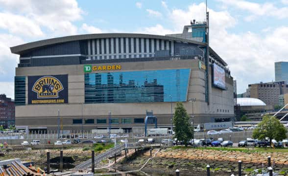 TD Garden Sports Arena in Boston, Massachusetts.