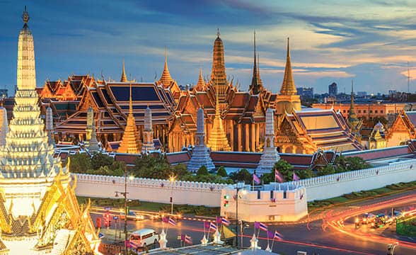 A traditional palace in Bangkok, Thailand