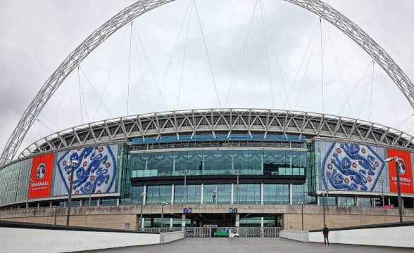 Wembley Stadium in the United Kingdom, home of Chelsea FC.