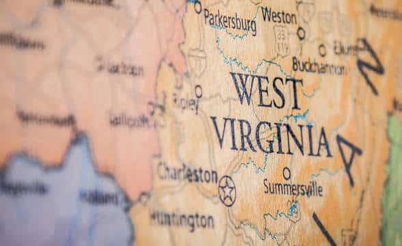 West Virginia's on a map.