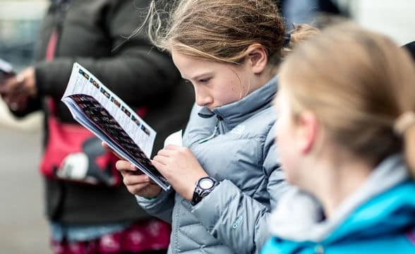 Children photographed for the Women in Racing campaign.