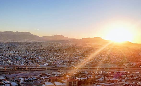 A nice view of Juárez, Mexico