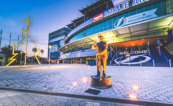 Amelie Arena where NHL games are held.