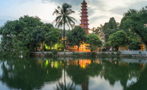 A landmark in Hanoi, Vietnamn.