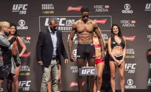 Neil Magny's weigh in during an UFC event.