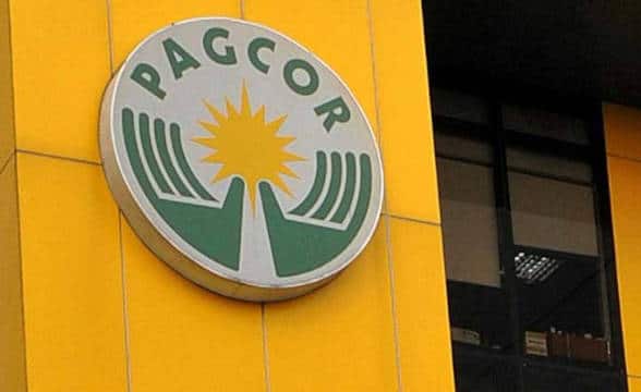 PAGCOR's official sign on a building.