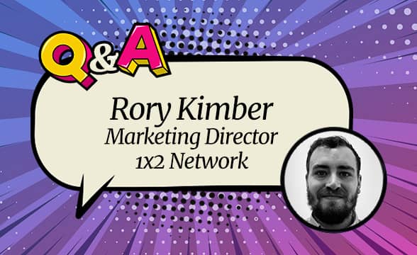 Rory Kimber, the 1x2 Network account manager and managing director.